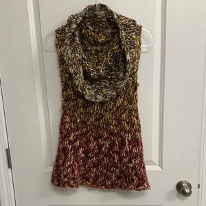 Cozy Multicolor Cowl Neck Sweater